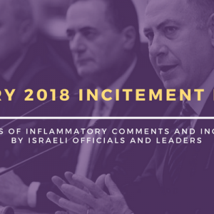 January 2018 Incitement Report Website